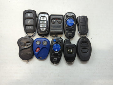 Lot of 10 Aftermarket Keyless Entry Remote Fob MIXED FCC IDS MIXED PART 559661 - Oemusedautoparts1.com