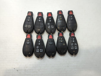 compare product Lot of 10 Aftermarket Keyless Entry Remote Fob MIXED FCC IDS MIXED PART