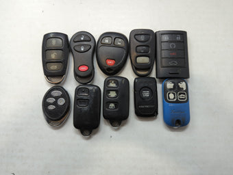 compare product Lot of 10 Aftermarket Keyless Entry Remote Fob MIXED FCC IDS MIXED PART 559714