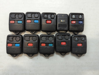 compare product Lot of 10 Aftermarket Keyless Entry Remote Fob MIXED FCC IDS MIXED PART