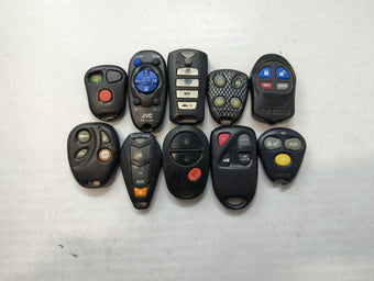 compare product Lot of 10 Aftermarket Keyless Entry Remote Fob MIXED FCC IDS MIXED PART