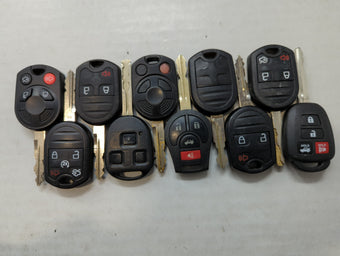compare product Lot of 10 Aftermarket Keyless Entry Remote Fob MIXED FCC IDS MIXED PART