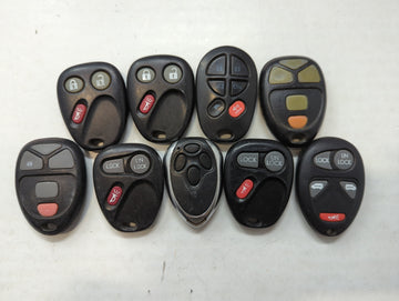 Lot of 10 Aftermarket Keyless Entry Remote Fob MIXED FCC IDS MIXED PART - Oemusedautoparts1.com