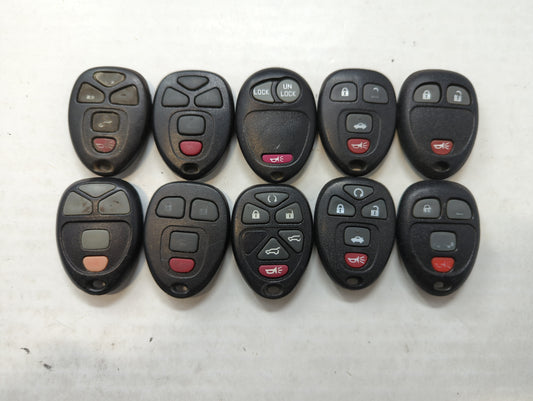 Lot of 10 Aftermarket Keyless Entry Remote Fob MIXED FCC IDS MIXED PART - Oemusedautoparts1.com