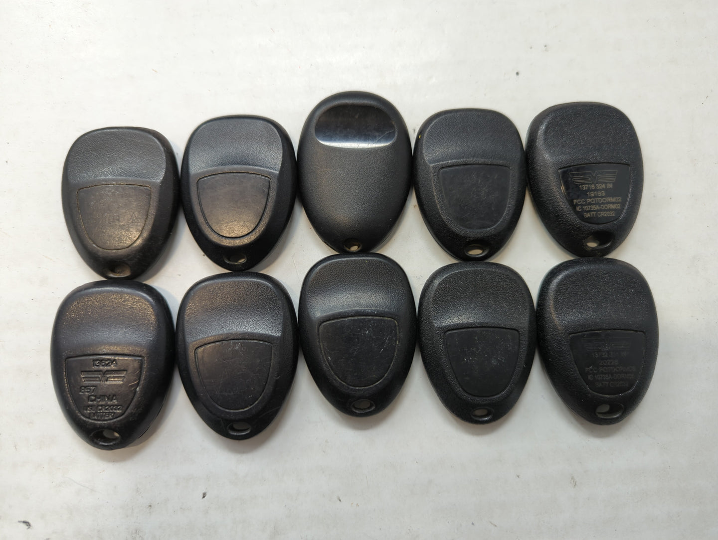 Lot of 10 Aftermarket Keyless Entry Remote Fob MIXED FCC IDS MIXED PART - Oemusedautoparts1.com