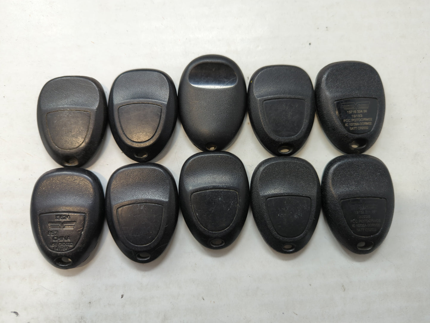 Lot of 10 Aftermarket Keyless Entry Remote Fob MIXED FCC IDS MIXED PART - Oemusedautoparts1.com
