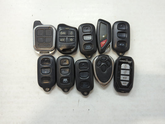Lot of 10 Aftermarket Keyless Entry Remote Fob MIXED FCC IDS MIXED PART - Oemusedautoparts1.com