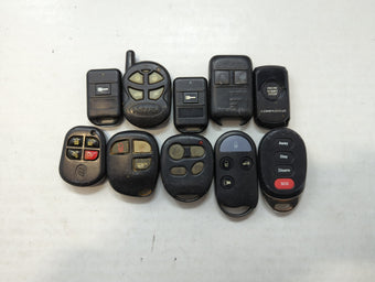 compare product Lot of 10 Aftermarket Keyless Entry Remote Fob MIXED FCC IDS MIXED PART
