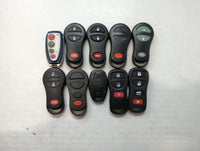 Lot of 10 Aftermarket Keyless Entry Remote Fob MIXED FCC IDS MIXED PART - Oemusedautoparts1.com