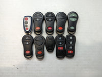 Lot of 10 Aftermarket Keyless Entry Remote Fob MIXED FCC IDS MIXED PART - Oemusedautoparts1.com