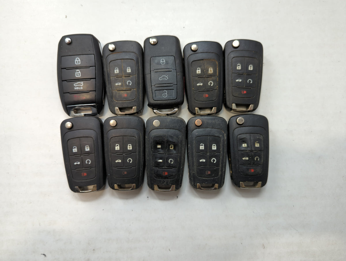 Lot of 10 Aftermarket Keyless Entry Remote Fob MIXED FCC IDS MIXED PART 563275 - Oemusedautoparts1.com