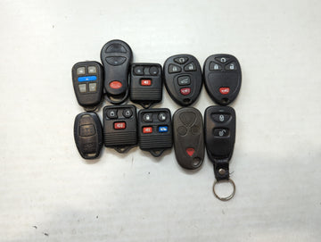 Lot of 10 Aftermarket Keyless Entry Remote Fob MIXED FCC IDS MIXED PART 563590 - Oemusedautoparts1.com