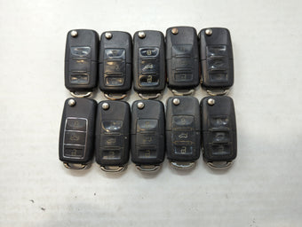 compare product Lot of 10 Aftermarket Keyless Entry Remote Fob MIXED FCC IDS MIXED PART
