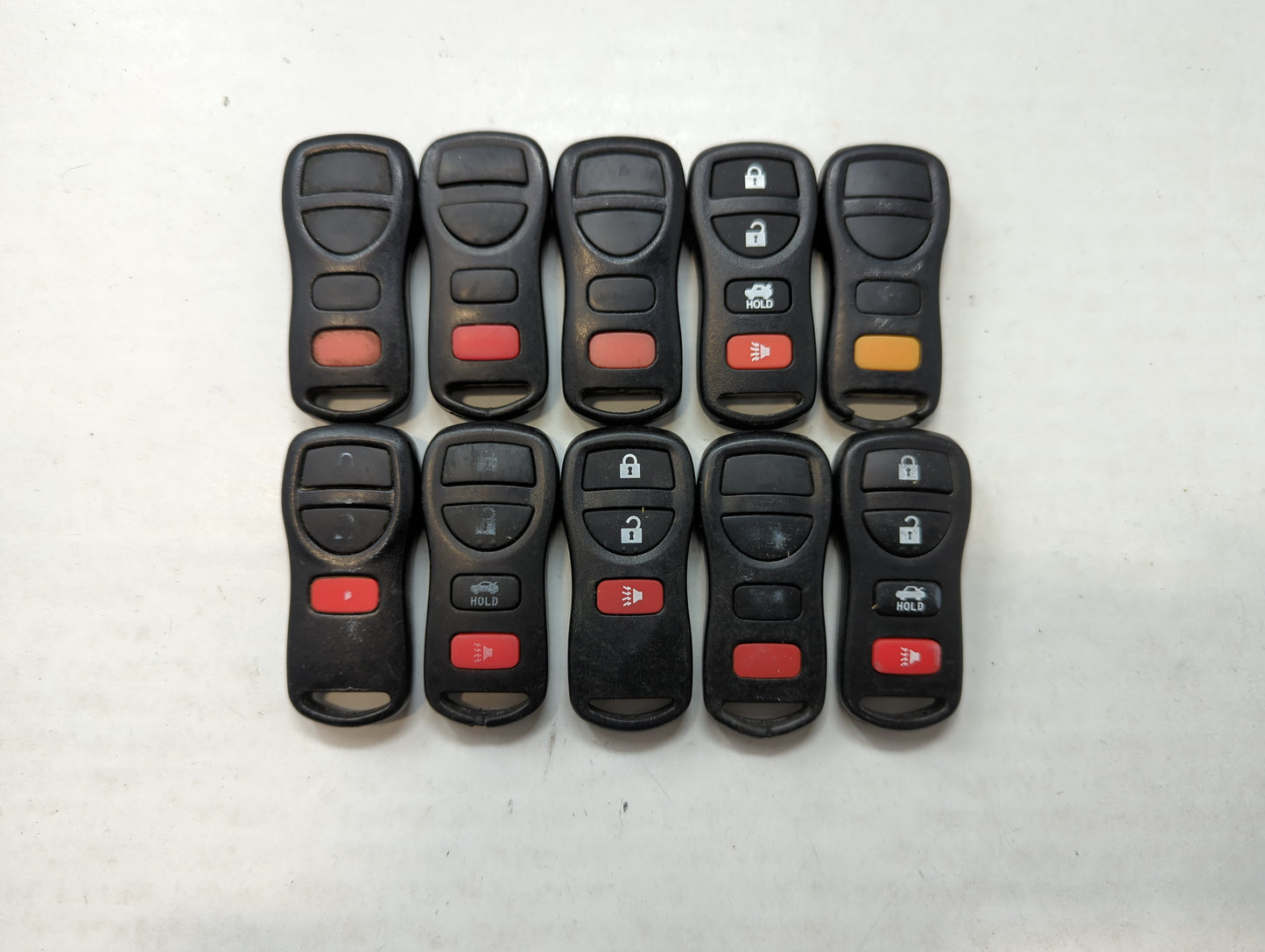 Lot of 10 Aftermarket Keyless Entry Remote Fob MIXED FCC IDS MIXED PART - Oemusedautoparts1.com