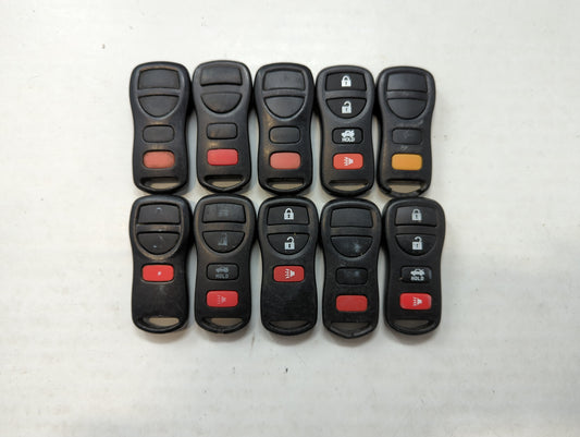 Lot of 10 Aftermarket Keyless Entry Remote Fob MIXED FCC IDS MIXED PART - Oemusedautoparts1.com