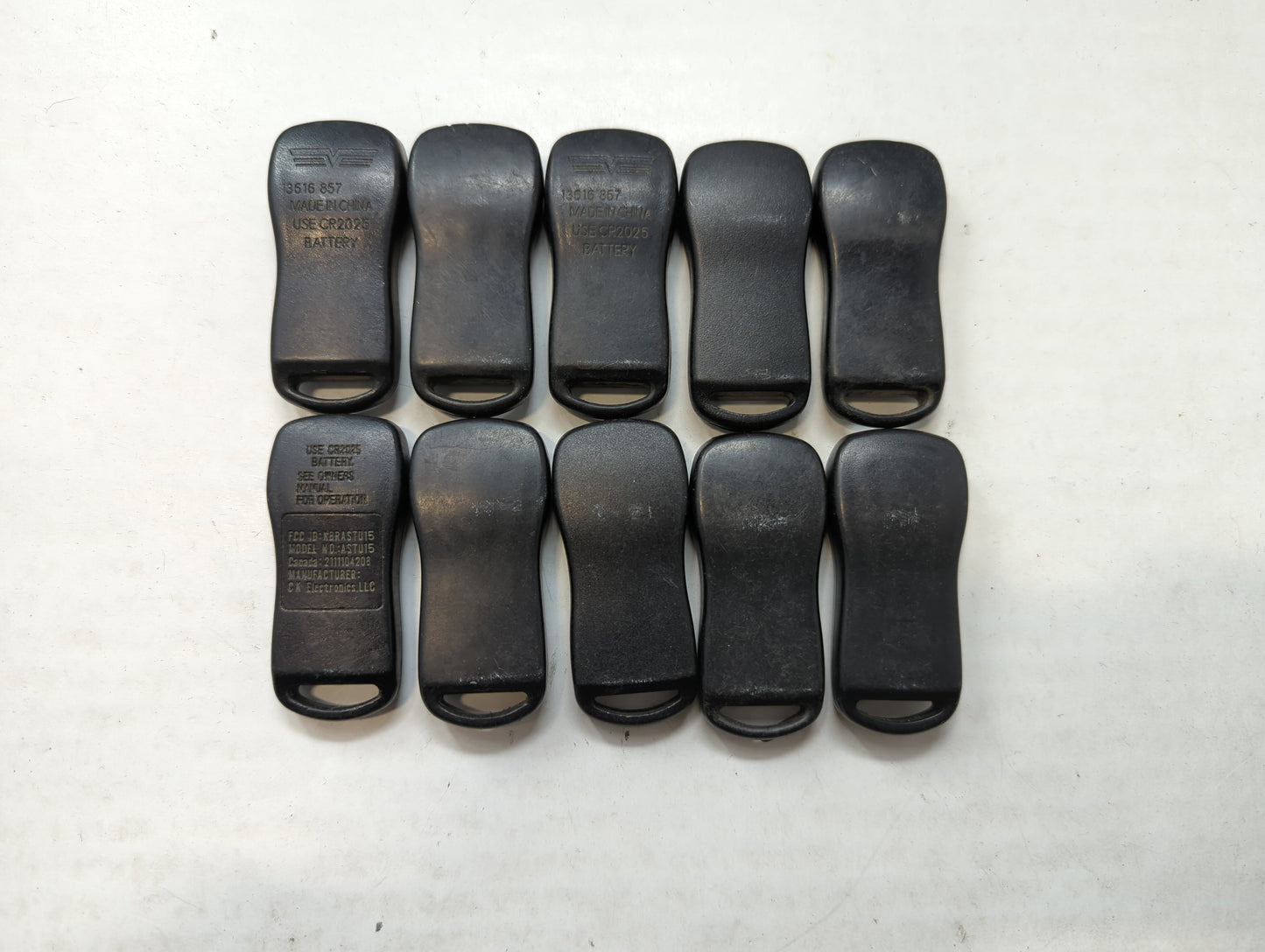 Lot of 10 Aftermarket Keyless Entry Remote Fob MIXED FCC IDS MIXED PART - Oemusedautoparts1.com