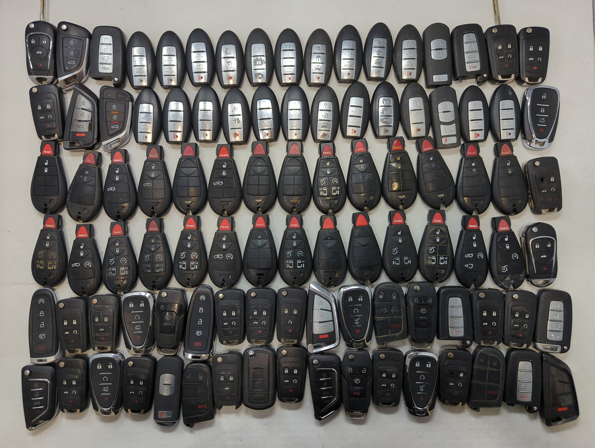 Lot of 100 Aftermarket Keyless Entry Remote Fob MIXED FCC IDS MIXED PART - Oemusedautoparts1.com
