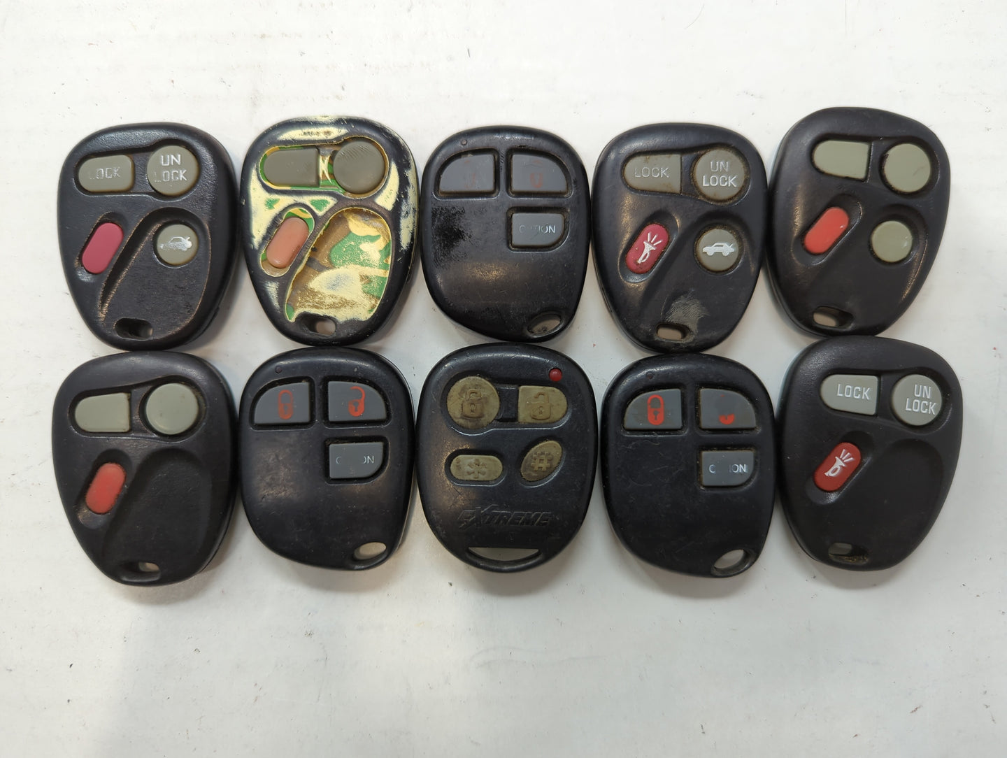Lot of 10 Aftermarket Keyless Entry Remote Fob BGAOE3B | PQTDORM08 | - Oemusedautoparts1.com