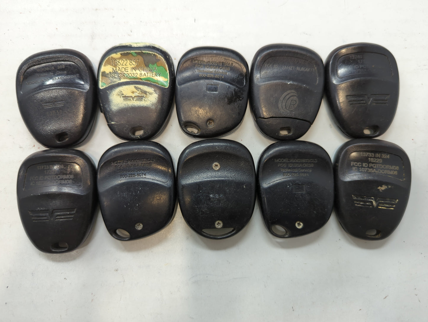 Lot of 10 Aftermarket Keyless Entry Remote Fob BGAOE3B | PQTDORM08 | - Oemusedautoparts1.com