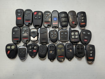 compare product Lot of 25 Aftermarket Keyless Entry Remote Fob MIXED FCC IDS MIXED PART