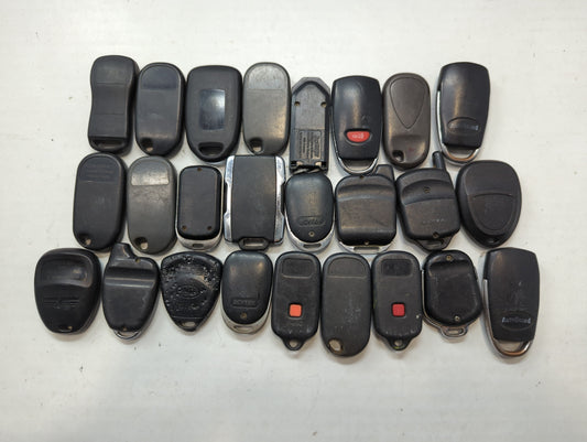 Lot of 25 Aftermarket Keyless Entry Remote Fob MIXED FCC IDS MIXED PART