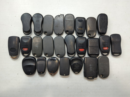 Lot of 25 Aftermarket Keyless Entry Remote Fob MIXED FCC IDS MIXED PART