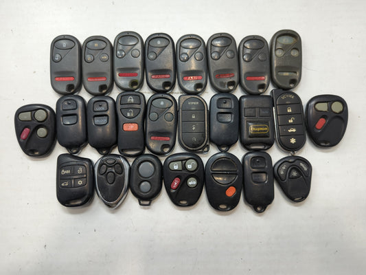 Lot of 25 Aftermarket Keyless Entry Remote Fob MIXED FCC IDS MIXED PART - Oemusedautoparts1.com