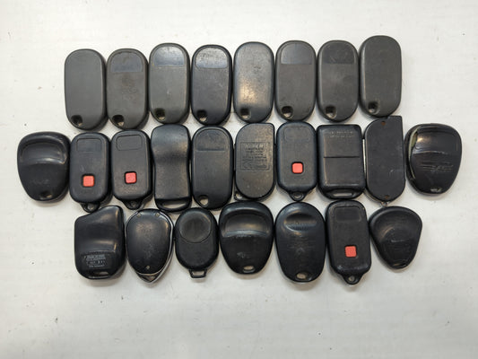 Lot of 25 Aftermarket Keyless Entry Remote Fob MIXED FCC IDS MIXED PART