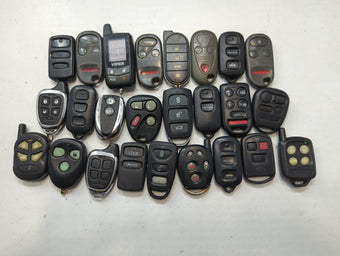 compare product Lot of 25 Aftermarket Keyless Entry Remote Fob MIXED FCC IDS MIXED PART