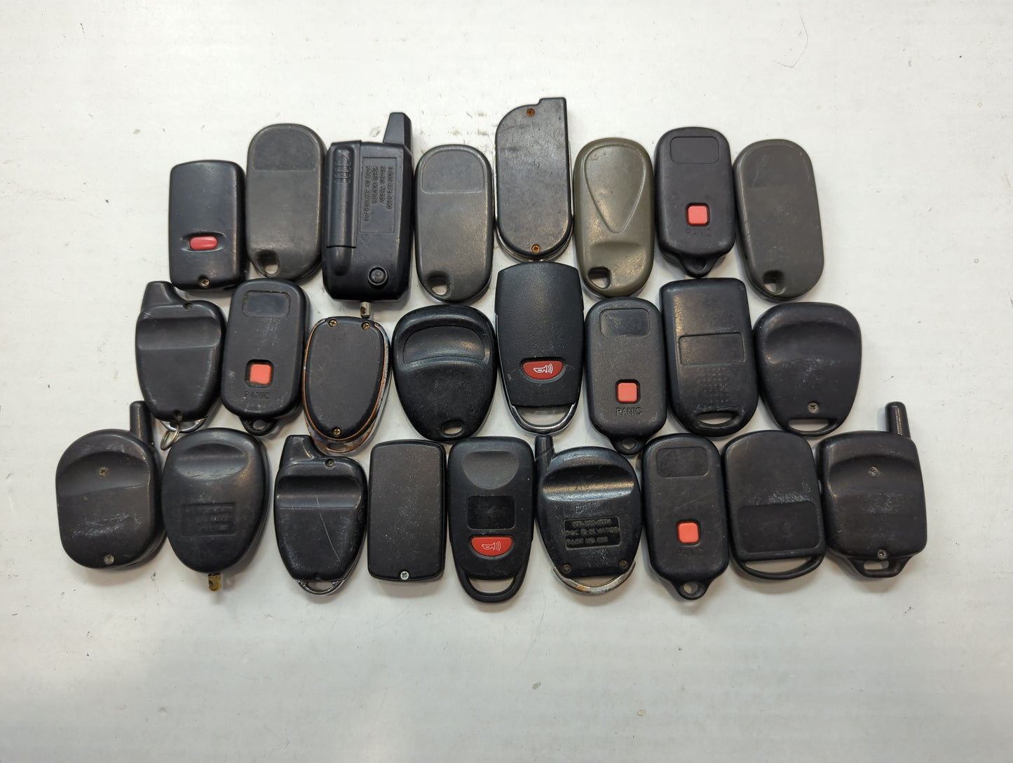 Lot of 25 Aftermarket Keyless Entry Remote Fob MIXED FCC IDS MIXED PART - Oemusedautoparts1.com