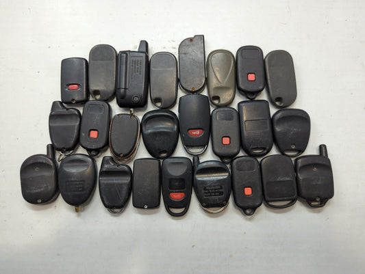 Lot of 25 Aftermarket Keyless Entry Remote Fob MIXED FCC IDS MIXED PART