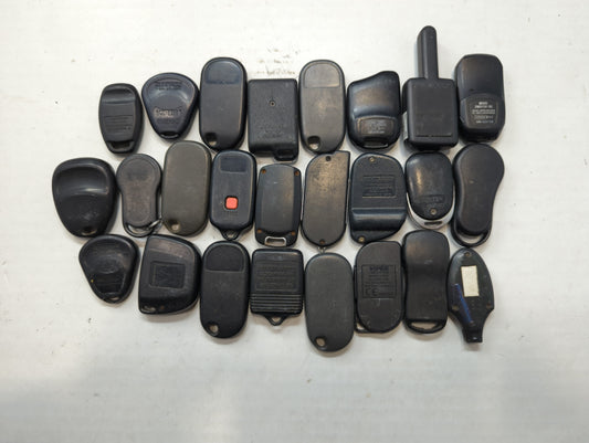 Lot of 25 Aftermarket Keyless Entry Remote Fob MIXED FCC IDS MIXED PART