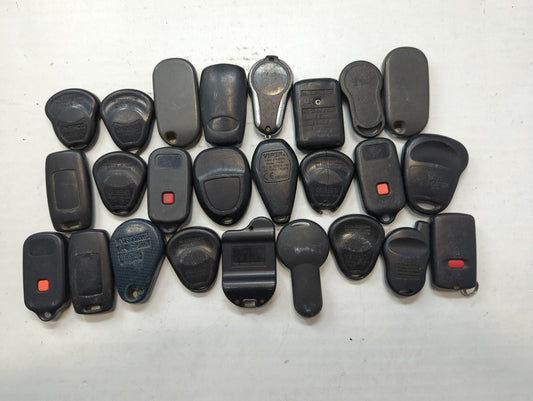 Lot of 25 Aftermarket Keyless Entry Remote Fob MIXED FCC IDS MIXED PART