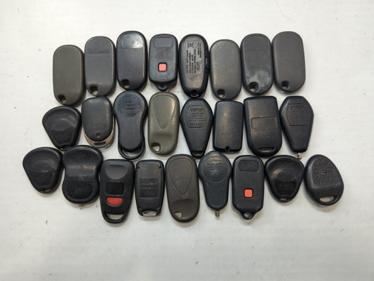 Lot of 25 Aftermarket Keyless Entry Remote Fob MIXED FCC IDS MIXED PART