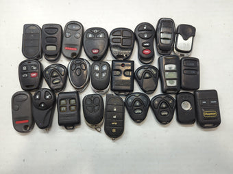 compare product Lot of 25 Aftermarket Keyless Entry Remote Fob MIXED FCC IDS