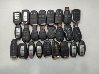 compare product Lot of 25 Aftermarket Keyless Entry Remote Fob MIXED FCC IDS MIXED PART