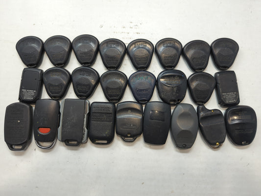 Lot of 25 Aftermarket Keyless Entry Remote Fob MIXED FCC IDS MIXED PART