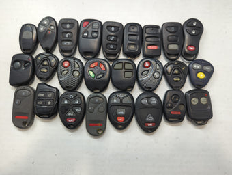 compare product Lot of 25 Aftermarket Keyless Entry Remote Fob MIXED FCC IDS MIXED PART
