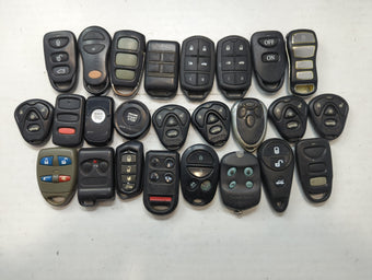 compare product Lot of 25 Aftermarket Keyless Entry Remote Fob MIXED FCC IDS MIXED PART