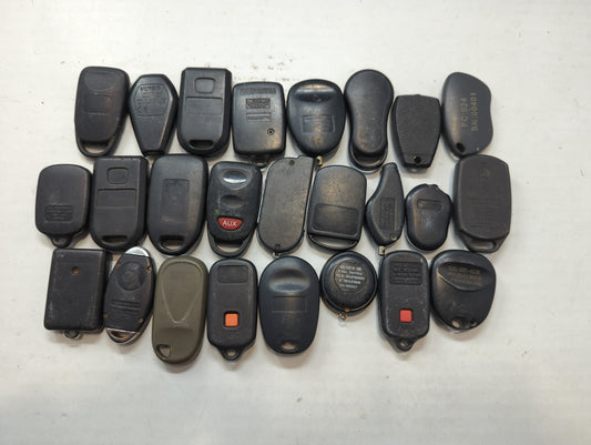 Lot of 25 Aftermarket Keyless Entry Remote Fob MIXED FCC IDS MIXED PART