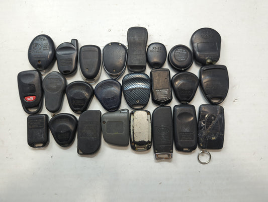Lot of 24 Aftermarket Keyless Entry Remote Fob MIXED FCC IDS MIXED PART