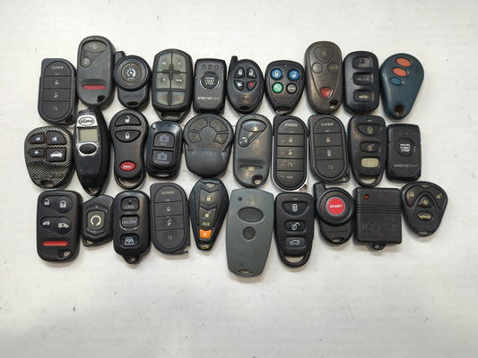 Lot of 30 Aftermarket Keyless Entry Remote Fob MIXED FCC IDS MIXED PART - Oemusedautoparts1.com