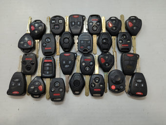 compare product Lot of 25 Aftermarket Keyless Entry Remote Fob MIXED FCC IDS MIXED PART