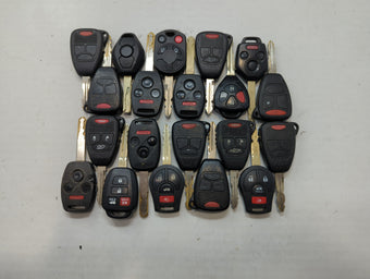 compare product Lot of 25 Aftermarket Keyless Entry Remote Fob MIXED FCC IDS MIXED PART