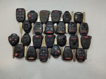 compare product Lot of 25 Aftermarket Keyless Entry Remote Fob MIXED FCC IDS MIXED PART
