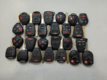 compare product Lot of 25 Aftermarket Keyless Entry Remote Fob MIXED FCC IDS MIXED PART