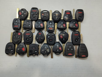 compare product Lot of 25 Aftermarket Keyless Entry Remote Fob MIXED FCC IDS MIXED PART
