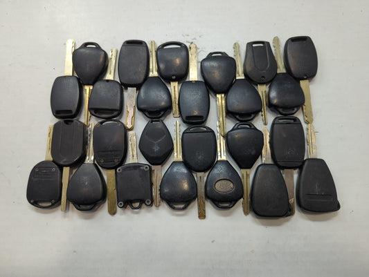 Lot of 25 Aftermarket Keyless Entry Remote Fob MIXED FCC IDS MIXED PART