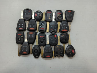 compare product Lot of 25 Aftermarket Keyless Entry Remote Fob MIXED FCC IDS MIXED PART