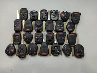 compare product Lot of 25 Aftermarket Keyless Entry Remote Fob MIXED FCC IDS MIXED PART